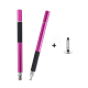 Stylet Capacitif 2 En 1 Pour Smartphone Et Tablette Tête Disque Précise 7 Mm Fibre Argentée 6 Mm Sans Recharge - www.yonis-sh...
