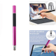 Stylet Capacitif 2 En 1 Pour Smartphone Et Tablette Tête Disque Précise 7 Mm Fibre Argentée 6 Mm Sans Recharge - www.yonis-sh...
