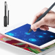 Stylet Tactile Pour Terminaux POS Et Tablettes Industrielles Avec Socle Fixe Et Câble Spiralé Extensible Jusqu’à 90 Cm