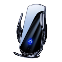 Support Téléphone Voiture Magnétique Pour Grille D’Aération Avec Charge Sans Fil 15 W Détection Intelligente Et 3 Embouts Magnétiques