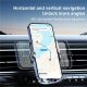 Support Téléphone Voiture Magnétique Pour Grille D’Aération Avec Charge Sans Fil 15 W Détection Intelligente Et 3 Embouts Mag...