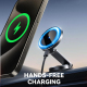 Support De Téléphone Pour Voiture Magnétique Et Chargeur Sans Fil 15 W Avec Double Aimant Néodyme Rotation 360° - www.yonis-s...