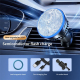 Support De Charge Sans Fil Magnétique Pour Grille D’Aération Automobile 15 W Avec Rotation 360° Refroidissement Et Éclairage ...