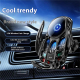 Support Téléphone Voiture Universel Avec Chargeur Sans Fil Qi 15W Pince Tactile Et Éclairage D’Ambiance - www.yonis-shop.com