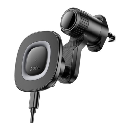 Support Téléphone Voiture Magnétique Pour Grille D’Aération Avec Charge Sans Fil Jusqu’à 15 W Compatible iPhone 12 À 16