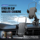 Support Téléphone Voiture À Charge Sans Fil 15W Avec Ventouse Nano Clip Crochet Bras Télescopiques Et Rotation 360°ablytyped ...