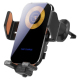 Support De Téléphone Voiture Avec Chargeur Sans Fil 15 W Fixation Grille D’Aération Pince Automatique Recharge Type C Multifo...