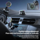 Support Téléphone Voiture Magnétique Avec Charge Sans Fil 15W Rotation 360° Base Ventouse Et LED Colorées - www.yonis-shop.com