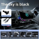 Support De Voiture Avec Chargeur Sans Fil Qi 15W Fixation Grille D’Aération Et Éclairage Ambiant Pour Smartphone - www.yonis-...