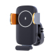 Support Téléphone Voiture À Induction Sans Fil 15W Avec Charge Solaire Fixation Grille D’Aération Rotation 360° Universel