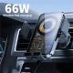 Chargeur Sans Fil Pour Voiture Avec Support Téléphone Transparent Rotation 360° Et Charge 15 W - www.yonis-shop.com