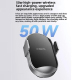 Chargeur Sans Fil Pour Voiture 50 W Avec Support À Serrage Sensible Refroidissement Direct Et Structure Triangulaire - www.yo...