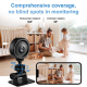 Mini Caméra De Surveillance Portable Fisheye 140° 1080P WiFi Détection De Mouvement Rotation 180°carte TF 256 Go - www.yonis-...