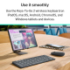 Clavier PROHIB Sans Fil Ultra Fin Avec Housse De Protection Pour Tablettes Et Appareils Mobiles - www.yonis-shop.com