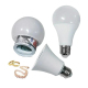 Tirelire Ampoule Décorative En ABS Pour Billets Pièces Et Petits Objets 12 x 6 cm Blanche - www.yonis-shop.com