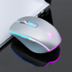 Souris Gaming Sans Fil Silencieuse 6 Boutons RGB Rechargeable Type C Double Connexion 2.4 GHz Bluetooth 1600 DPI - www.yonis-...
