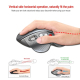 Souris Verticale Sans Fil Ergonomique 2,4 GHz 6 Boutons Molette Latérale En Aluminium 4 DPI Jusqu’à 10 m Silver - www.yonis-s...