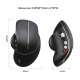 Souris Verticale Sans Fil Ergonomique 2,4 GHz 6 Boutons Molette Latérale En Aluminium 4 DPI Jusqu’à 10 m Silver - www.yonis-s...