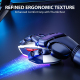 Souris Gaming Tri-Mode Filaire Sans Fil Bluetooth Jusqu’à 10000 DPI RGB 6 Boutons Programmables - www.yonis-shop.com