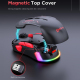 Souris Gaming Tri Mode Filaire 2 4G Bluetooth 10000 DPI 10 Touches Programmables Ambidextre RGB - www.yonis-shop.com
