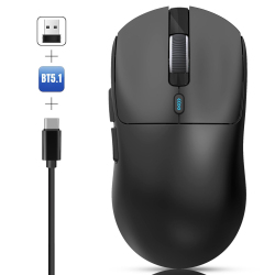 Souris Gaming Sans Fil Rechargeable 3 Modes Filaire 2.4G Bluetooth 5.1 54 G 12000 DPI 7 Boutons Programmables