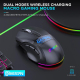 Souris Gaming Sans Fil Tri Mode Pour 3 Appareils 9 Boutons Programmables 2400 DPI RGB Rechargeable USB C - www.yonis-shop.com