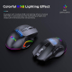 Souris Gaming Sans Fil Tri Mode Pour 3 Appareils 9 Boutons Programmables 2400 DPI RGB Rechargeable USB C - www.yonis-shop.com