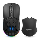 Souris Sans Fil Rechargeable Pour Ordinateur Double Connexion 2.4 GHz Bluetooth 5.1 4800 DPI 7 Boutons - www.yonis-shop.com