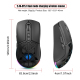 Souris Sans Fil Rechargeable Pour Ordinateur Double Connexion 2.4 GHz Bluetooth 5.1 4800 DPI 7 Boutons - www.yonis-shop.com