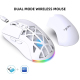 Souris Sans Fil Rechargeable Pour Ordinateur Double Connexion 2.4 GHz Bluetooth 5.1 4800 DPI 7 Boutons - www.yonis-shop.com