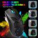 Souris PC Rechargeable À Trois Modes Filaire 2.4 GHz Bluetooth 5.3 RGB 3600 DPI Ergonomique - www.yonis-shop.com