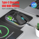 Souris PC Rechargeable À Trois Modes Filaire 2.4 GHz Bluetooth 5.3 RGB 3600 DPI Ergonomique - www.yonis-shop.com