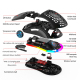 Souris PC Rechargeable À Trois Modes Filaire 2.4 GHz Bluetooth 5.3 RGB 3600 DPI Ergonomique - www.yonis-shop.com