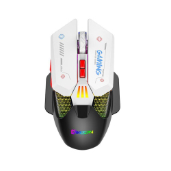 Souris Gaming Filaire Et Sans Fil Double Mode 10000 DPI Macros Programmables RGB Rechargeable USB C