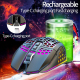 Souris Sans Fil Rechargeable Rétroéclairée 2,4 GHz 7 Boutons Silencieux DPI 800 1200 1600 - www.yonis-shop.com