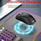 Souris Gaming Sans Fil Tri Mode Rechargeable 24000 DPI Macros Programmables Éclairage RGB 6 Modes - www.yonis-shop.com