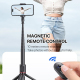 Perche Selfie Avec Trépied Et Télécommande Bluetooth Magnétique Ouverture Automatique Hauteur 1.77 M Réglable Multiangle - ww...