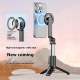 Perche À Selfie Et Trépied Pour Téléphone MagSafe Avec Télécommande Bluetooth Éclairage LED Double Et Rotation 360° - www.yon...