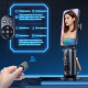 Support PTZ De Bureau Pour Smartphone Avec Suivi Automatique À 360° Sans Application Base Antidérapante Et Design Pliable - w...
