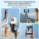 Perche À Selfie Avec Trépied Stabilisée Avec Écran LCD Retour Vidéo WiFi Et Hauteur 170 Cm - www.yonis-shop.com
