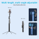 Perche Selfie Trépied Pour Smartphone Avec Suivi Facial IA Rotation 360° Extensible Jusqu’à 180 Cm Télécommande Bluetooth - w...