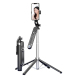 Perche Selfie Avec Trépied À Quatre Pieds Pour Smartphone Et Télécommande Bluetooth Rechargeable Extensible 180 Cm