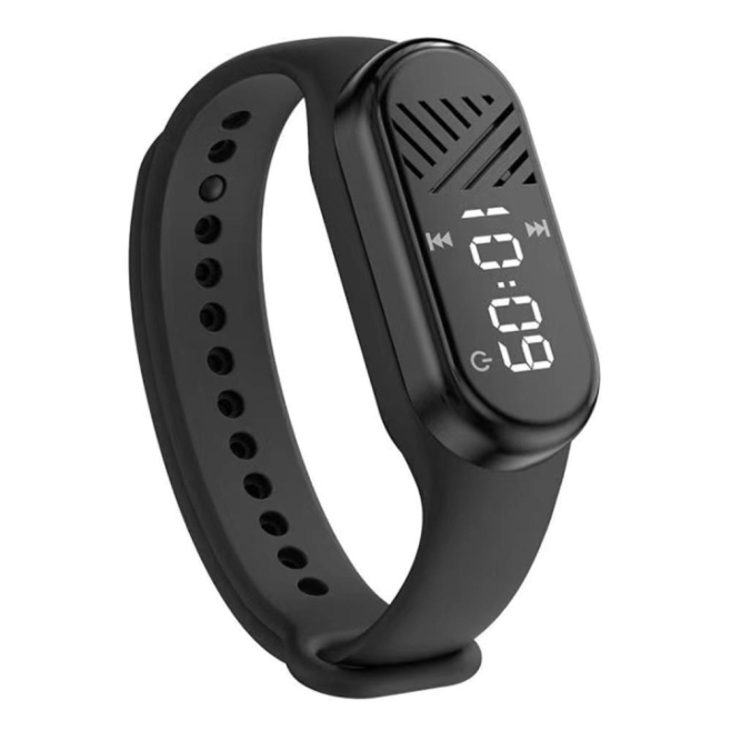 Montre MP3 Sport Bluetooth 5.3 Avec Lecture Par Carte Micro SD Haut Parleur Intégré Résistante À La Sueur - www.yonis-shop.com