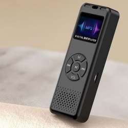 Lecteur MP3 MP4 Bluetooth Avec Écran Numérique Haut Parleur Intégré Radio FM Batterie 200mAh Et Carte TF Non Incluse
