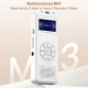 Lecteur MP3 MP4 Bluetooth Avec Écran Numérique Haut Parleur Intégré Radio FM Batterie 200mAh Et Carte TF Non Incluse - www.yo...