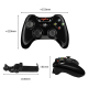 Manette De Jeu Bluetooth Sans Fil Compatible iOS Certification MFi Batterie 550 mAh Contrôle De Pression Précis - www.yonis-s...