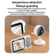 Babyphone Vidéo Pour Bébé Écran TFT 3.5 Pouces Vision Nocturne Infrarouge Connexion 2.4G Et Détection Des Pleurs - www.yonis-...