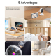 Babyphone Vidéo Pour Bébé Écran TFT 3.5 Pouces Vision Nocturne Infrarouge Connexion 2.4G Et Détection Des Pleurs - www.yonis-...