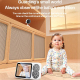 Babyphone Vidéo Pour Bébé Écran TFT 3.5 Pouces Vision Nocturne Infrarouge Connexion 2.4G Et Détection Des Pleurs - www.yonis-...