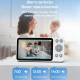 Babyphone Vidéo Pour Bébé Avec Caméra Écran LCD 5 Pouces WiFi Vision Nocturne 940 Nm Et Détection Des Pleurs - www.yonis-shop...